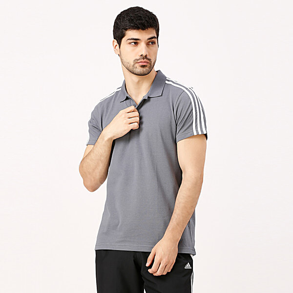 Buy Adidas Base 3S Polo - Grey Online at Best Price of Rs 1799