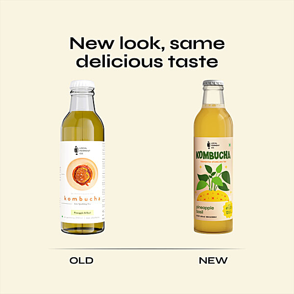 Buy Local Ferment Co Pineapple & Basil Kombucha - Live Sparkling