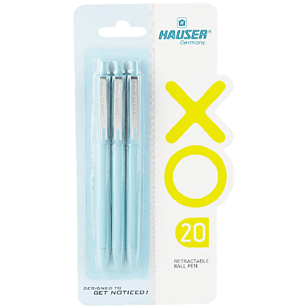 Hauser XO 20 Ball Pen Blue Ink, pcs