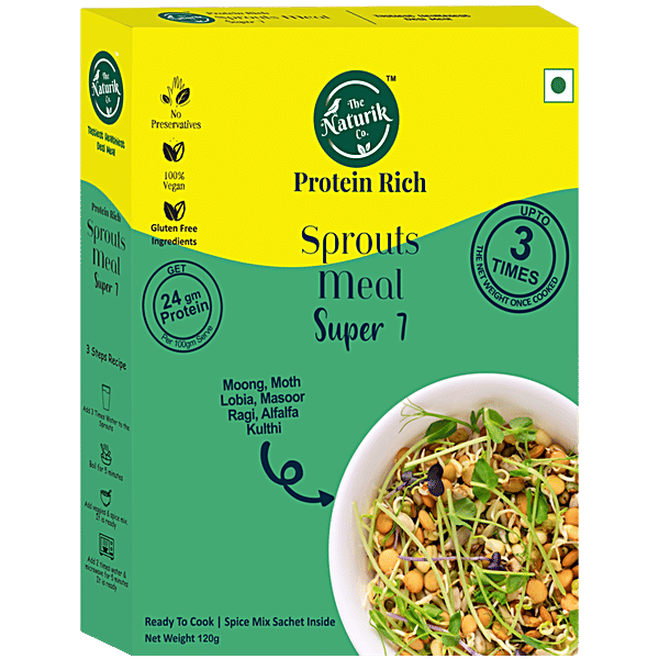 Buy The Naturik Sprouts Super Moong, Moth, Lobia, Masoor