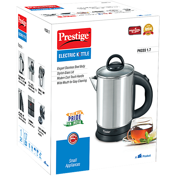 Prestige PKGSS L 1500 W Stainless Steel Electric Kettle, Unit