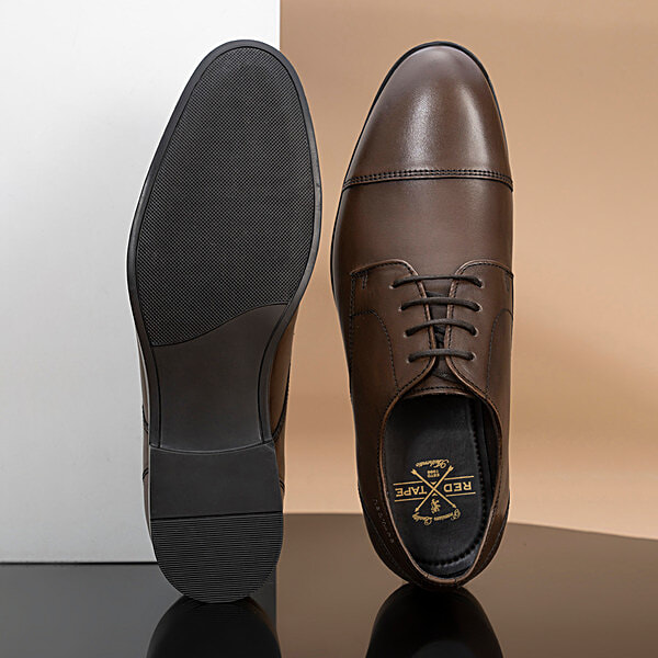derby shoes red tape formal brown shoes