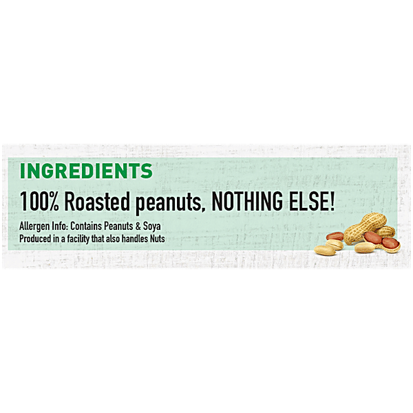 Myfitness Natural Unsweetened Peanut Butter Crunchy, 100 g - Image 3