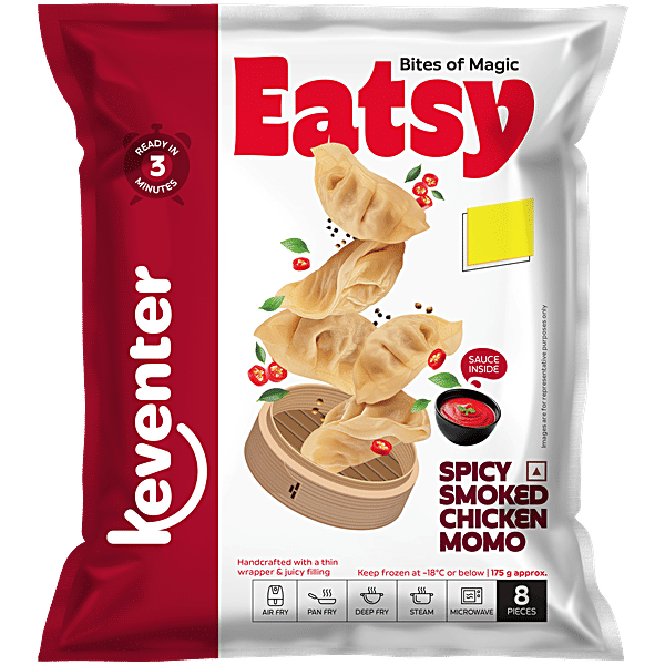 momo Buy Keventer Spicy Smoked Chicken Momo Online at Best Price of Rs