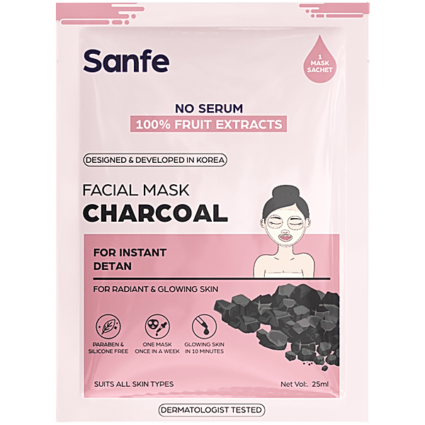 Buy Sanfe Charcoal Facial Mask Online at Best Price of Rs 44