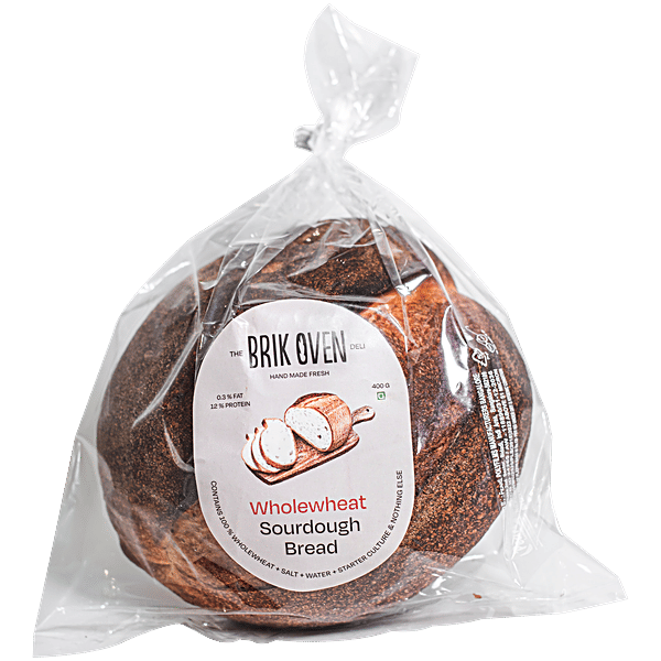 Buy Brik Oven Wholewheat Sourdough Bread Online at Best Price of