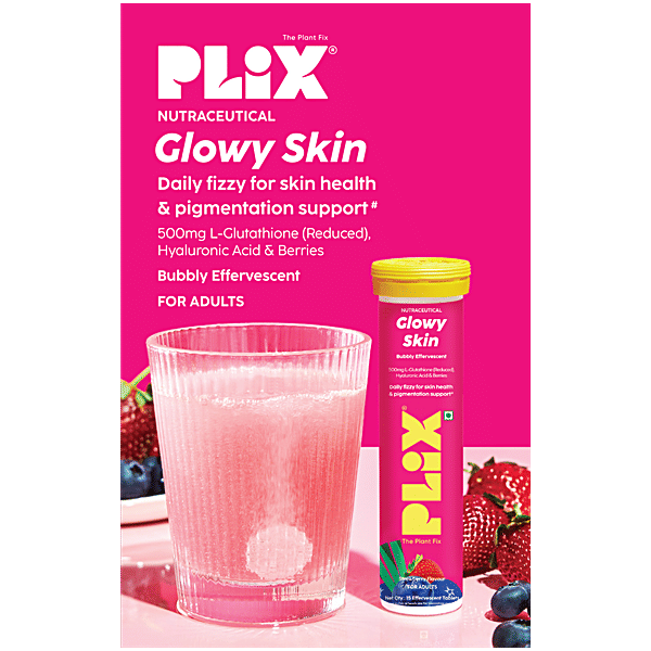 plix glutathione Glowy Skin Effervescent with 500mg Glutathione
