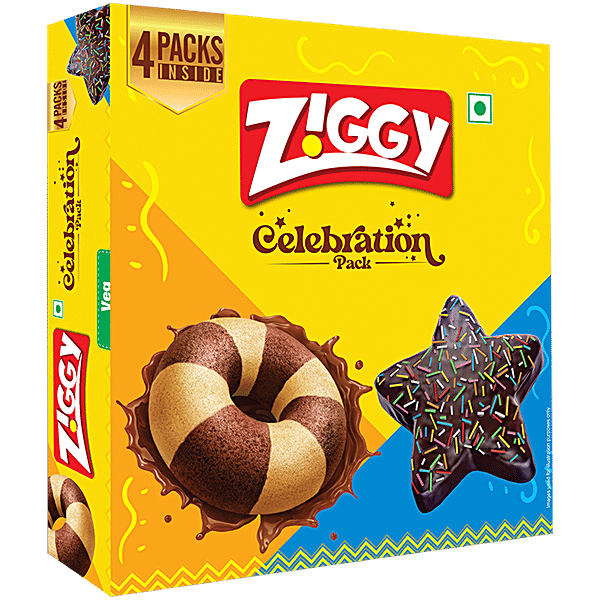 Buy Ziggy Choco Vanilla Donut Cake & Choco Star Cake With