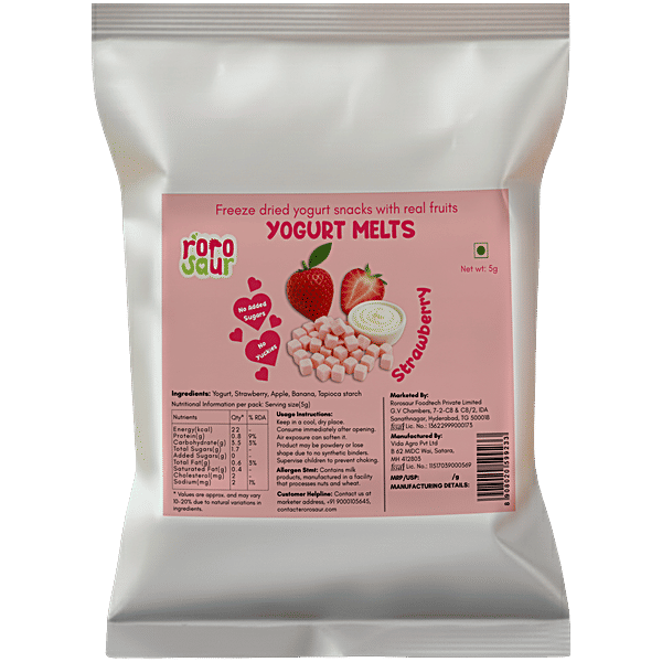 Buy Rorosaur Strawberry Yogurt Melts Online at Best Price of Rs 79