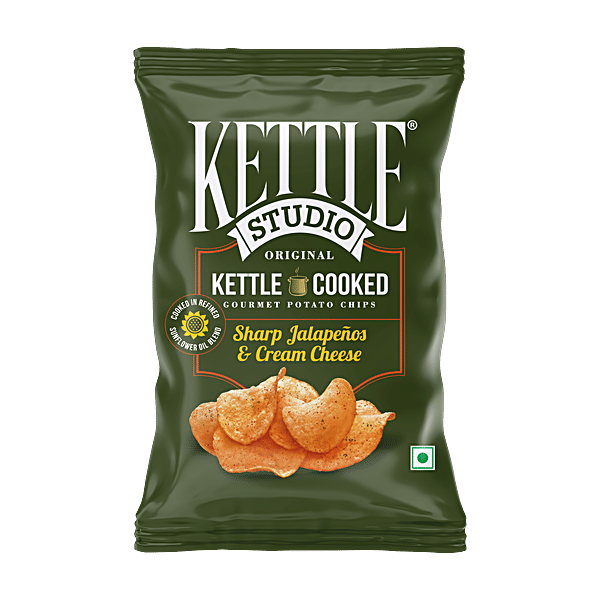 Buy Kettle Studio Sharp Jalapenos & Cream Cheese Potato Chips