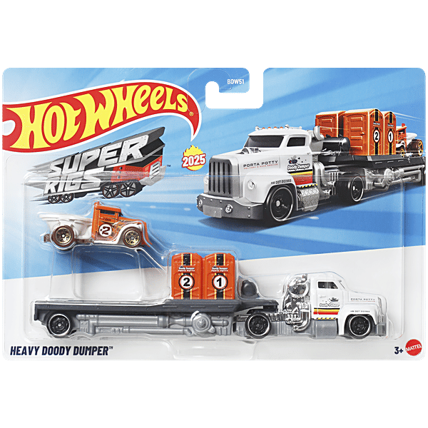 Buy Hot wheels Super Rigs Heavy Doody Dumper Transporter Vehicles