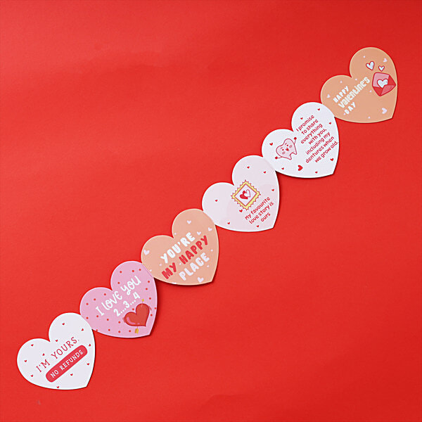 Buy Oye Happy Carousel Of Hearts Bunting Card - Romantic