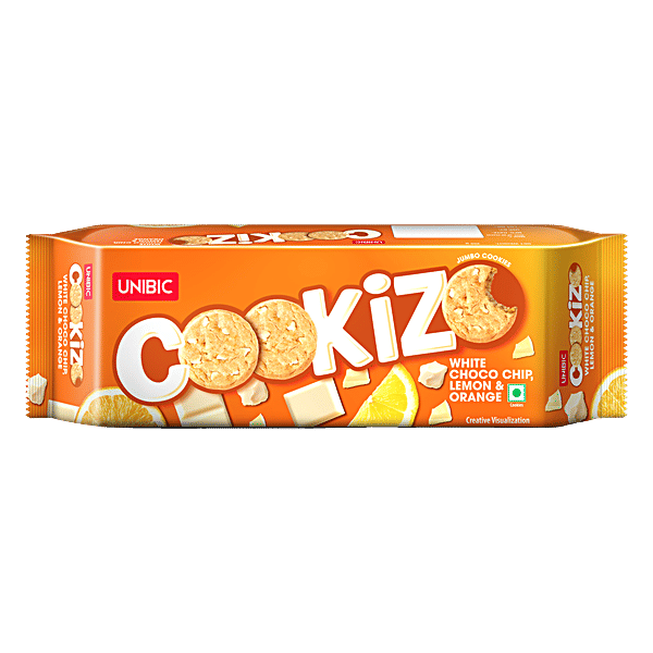 Buy Unibic Cookizo White Choco Chip Lemon & Orange Cookies Online