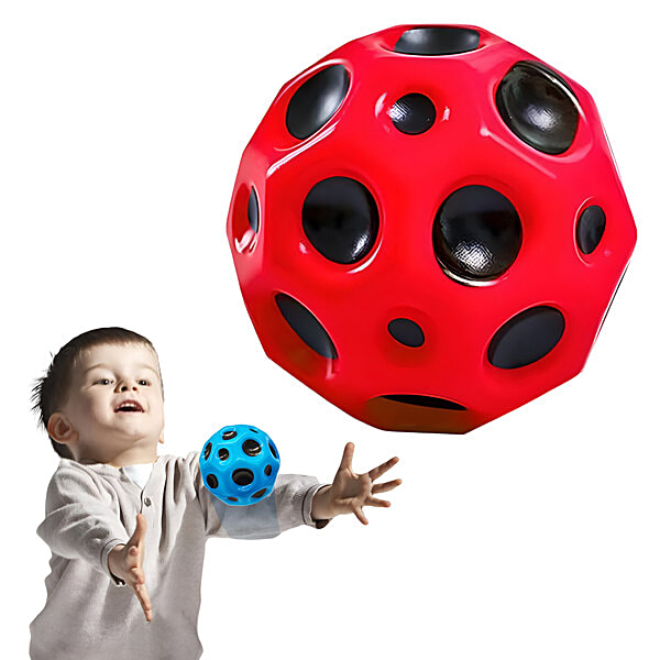 Buy Toyshine Moon High Bounce Ball For Kids - Rubber, Assorted