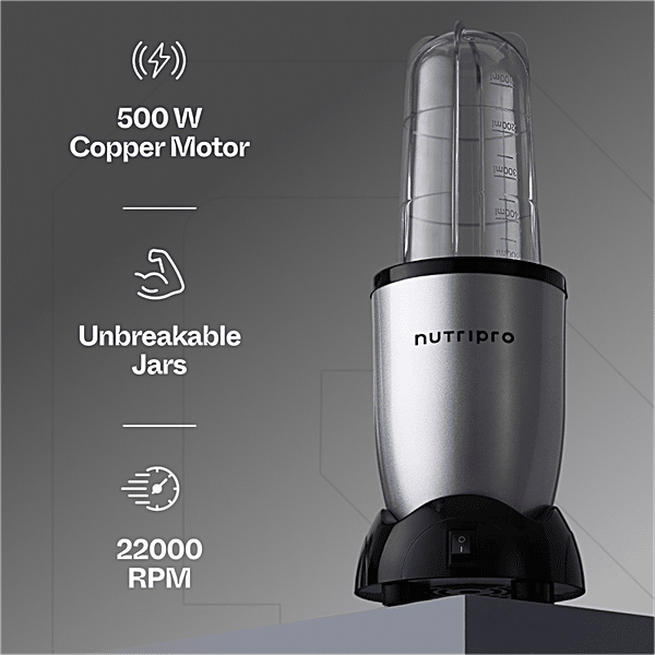 Nutripro Nutri Blender 500W Silver & Black - Image 2