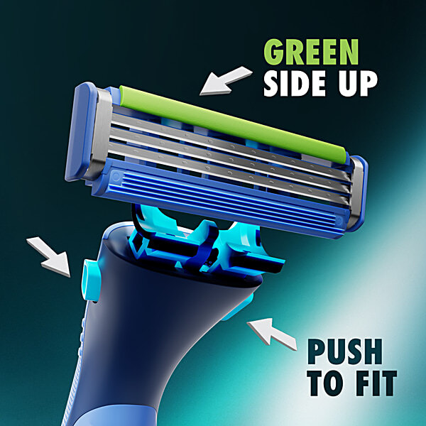 Gillette Guard 3 In 1 Shaving Razor + 2 Cartridges 1 Pieces - Image 4