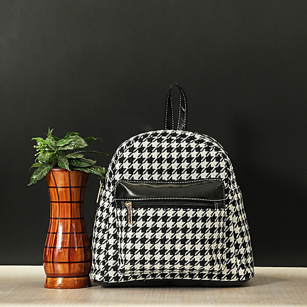 houndstooth mini backpack Sherpani | Solstice | Anti-Theft Travel - Print Fashionable and sporty Buy Bagsy Malone Harper Houndstooth