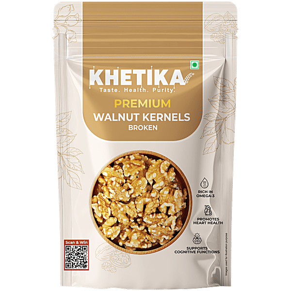 Buy Khetika Premium Broken Walnut Kernels Online at Best Price of