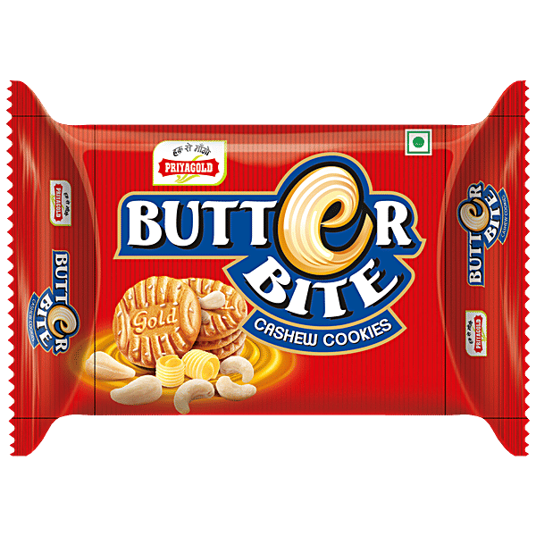 Priyagold Butter Bite Cashew Biscuits, 200 g