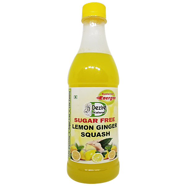 Diabetics Dezire Sugar Free Juice Lemon Ginger Squash, 700 ml