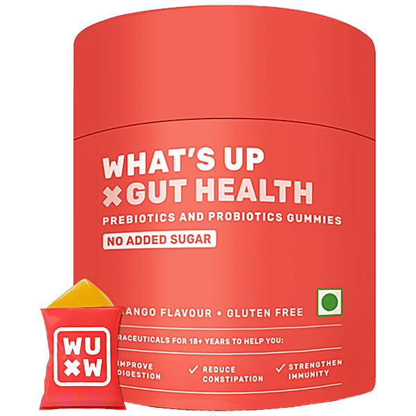 Buy Whats Up Wellness X Gut Health Prebiotics Probiotics Mango