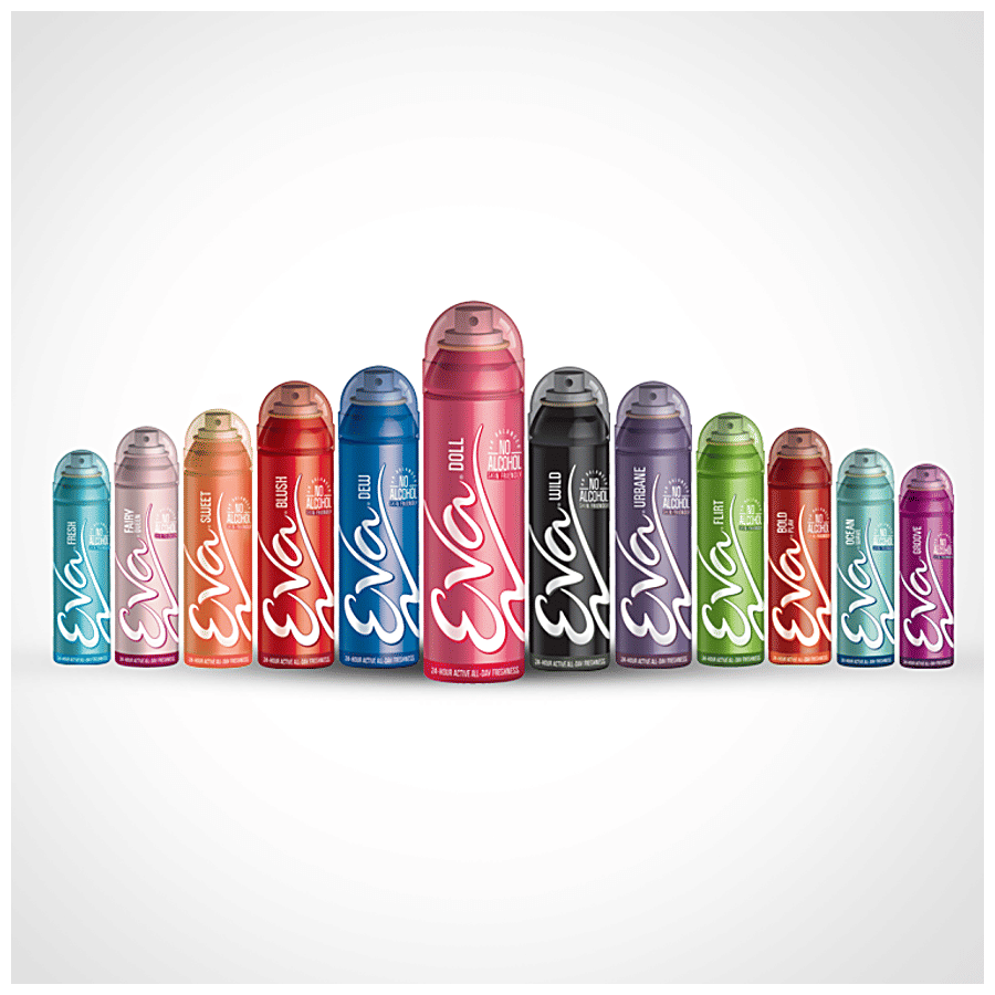 Eva Deodorants for Women Dew pH Balanced No Alcohol Skin Friendly,  125 ml