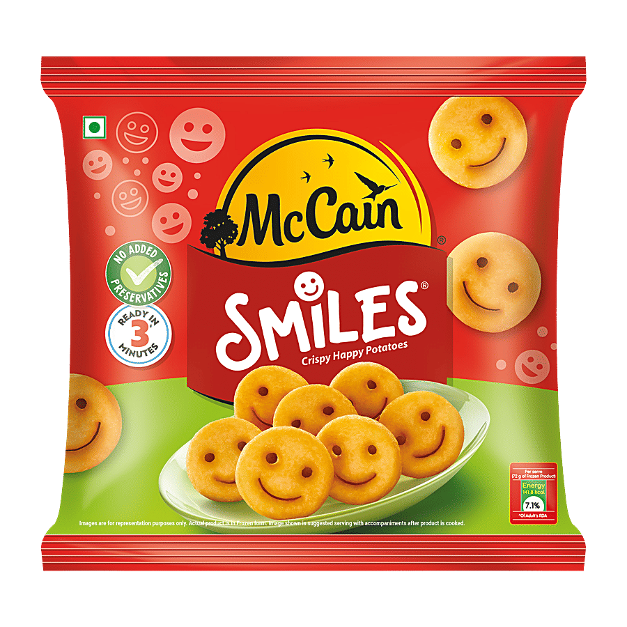McCain Smiles Crispy Happy Potatoes Snacks - Frozen Snacks on OZO Mart