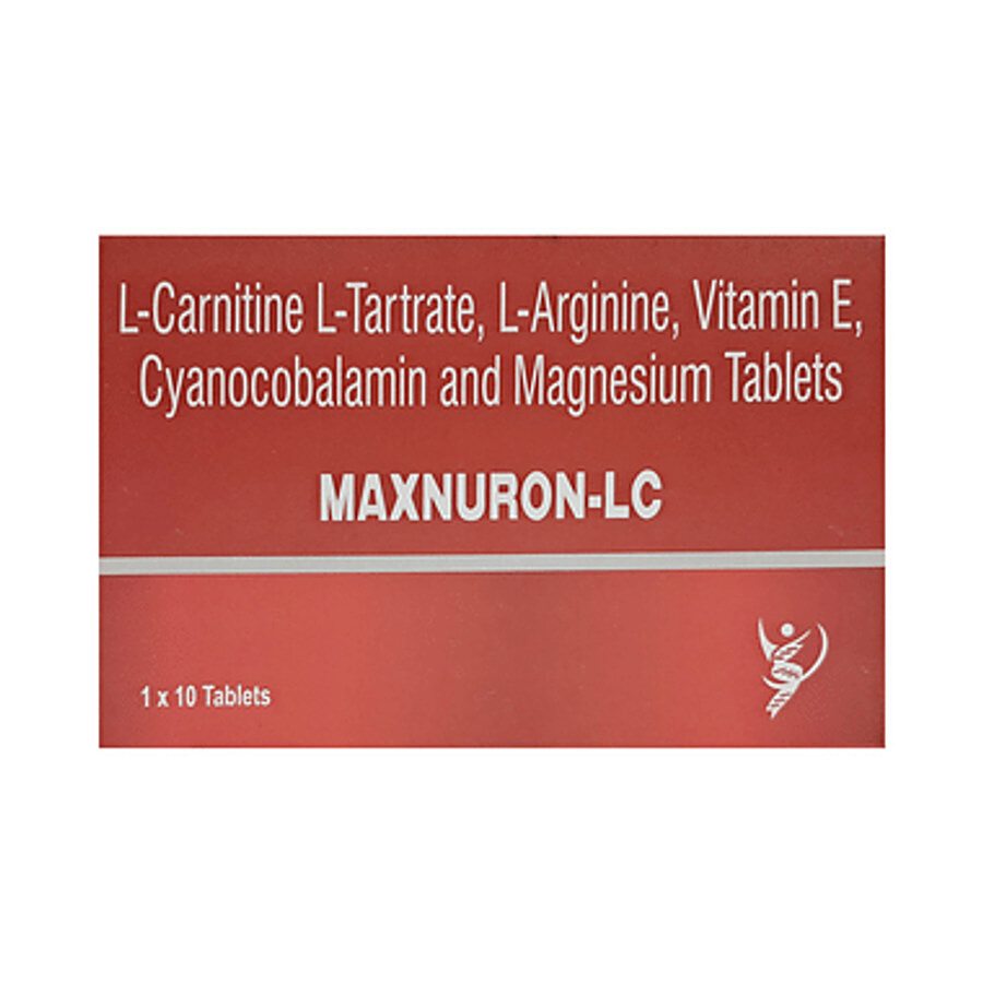l carnitine l arginine vitamin e and methylcobalamin Buy Maxnuron-LC Maxnuron-LC Tablet with L-Carnitine, L-Arginine, Vitamin E,  Cyanocobalamin and Magnesium Online at Best Price of Rs 269