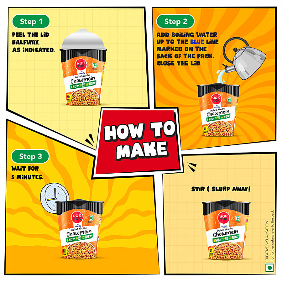 Buy Wok Tok by Veeba Chowmein Instant Cup Noodles Online at Best