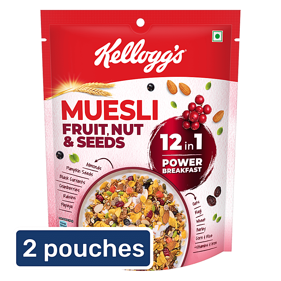 Kellogg's Fruit, Nut & Seeds Muesli 12 In 1 Power Breakfast - Breakfast Cereals on OZO Mart