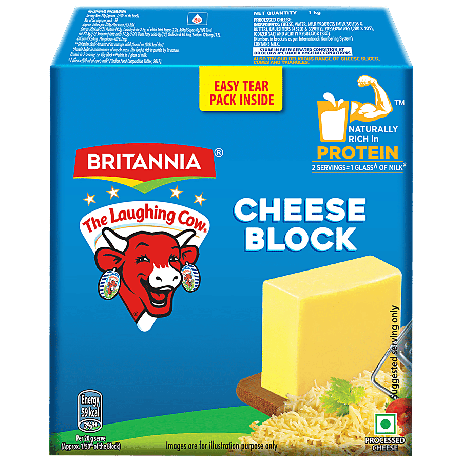 Britannia The Laughing Cow Cheese - Block - Cheese on OZO Mart