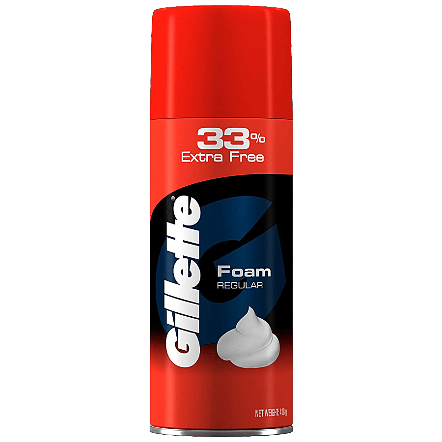 Foam Shave - Lathers Quickly & Hydrates, Regular - Men’s Grooming on OZO Mart