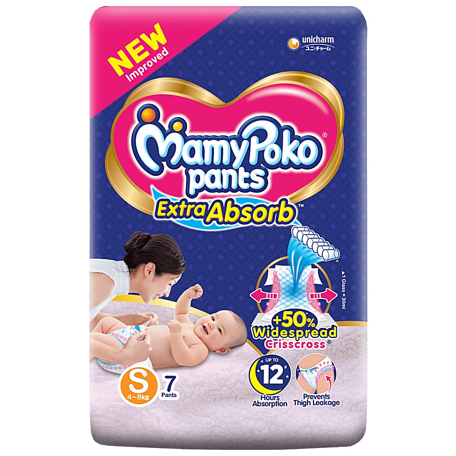 Mamypoko Pants Extra Absorb Diaper, Small Size, pcs