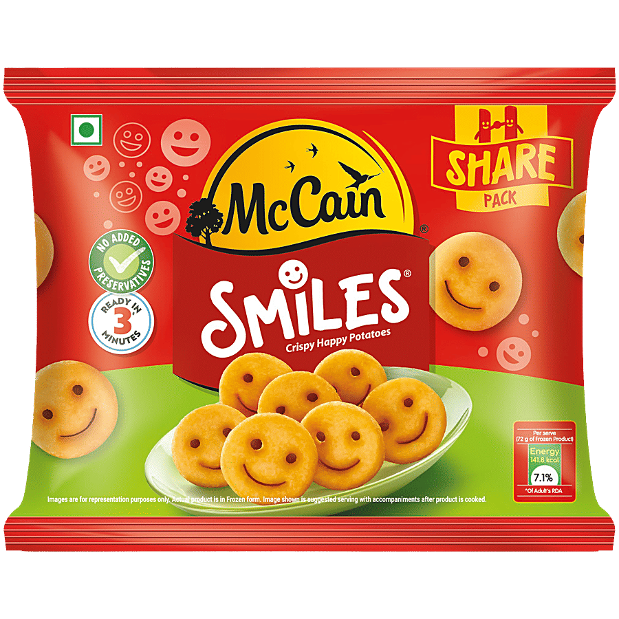McCain Smiles Crispy Happy Potatoes Snacks - Frozen Snacks on OZO Mart