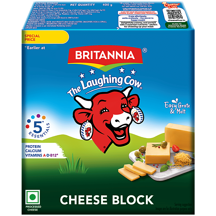 Britannia The Laughing Cow Cheese - Block - Cheese on OZO Mart