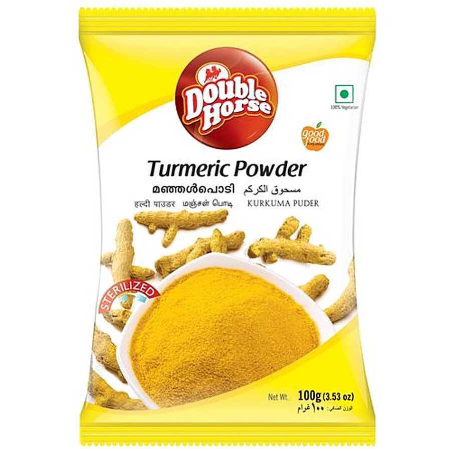 Double Horse Turmeric Powder/Arisina Pudi - Powdered Spices on OZO Mart