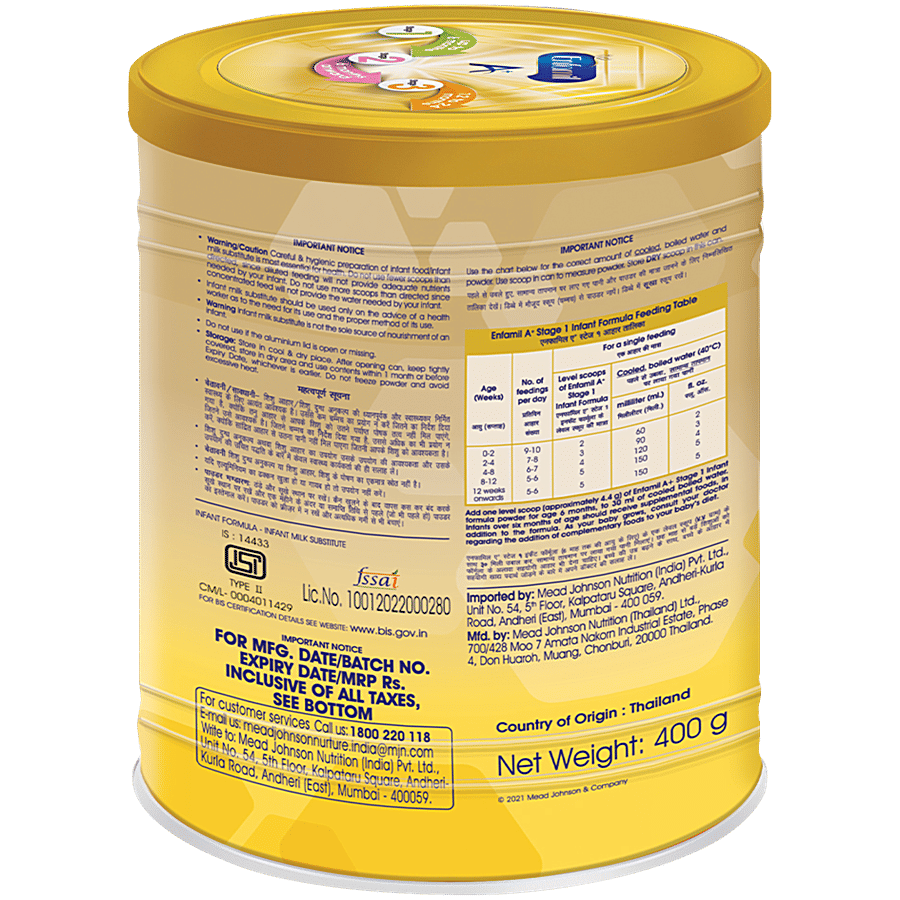 400g Enfamil A+ Stage Enfamil A+ Stage Infant Formula Baby Food