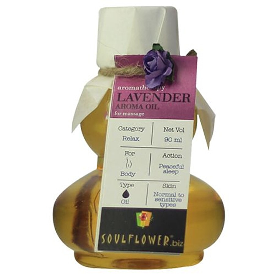 Soulflower Lavender Aroma Massage Oil - Skin Care on OZO Mart