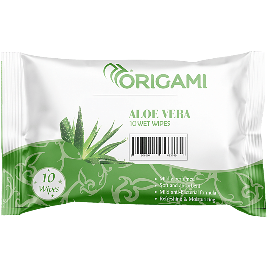 Origami Aloe Vera Wet Wipes - Baby Care on OZO Mart