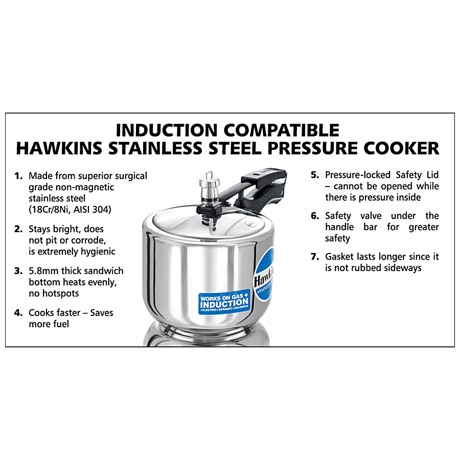 Buy Hawkins Stainless Steel Inner Lid Pressure Cooker Tall
