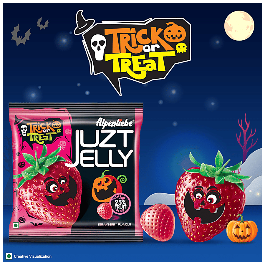 juju！ Buy Alpenliebe Candy Strawberry Flavoured Juzt Jelly 185 Gm Online
