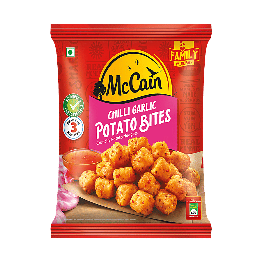 McCain Chilli Garlic Potato Bites - Crunchy Nuggets - Frozen Snacks on OZO Mart