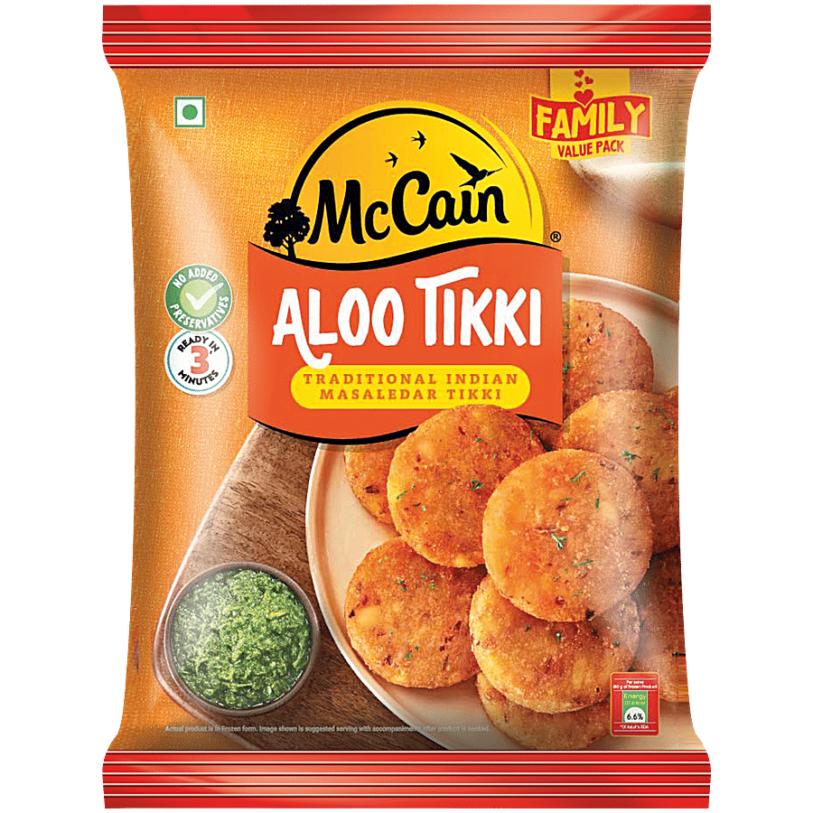 McCain Aloo Tikki - Frozen Snacks on OZO Mart