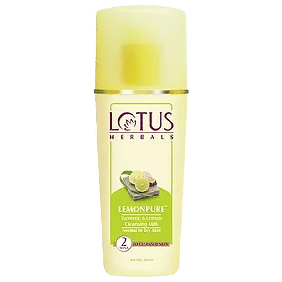 Lotus Herbals Lemonpure Turmeric & Lemon Cleansing Milk - Skin Care on OZO Mart