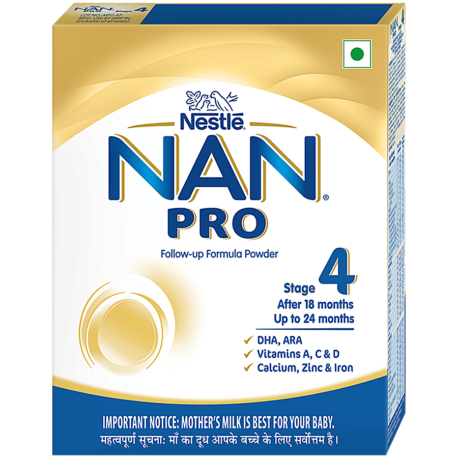 Nestle Nan Pro Stage 4 Follow-up Formula Powder For Babies Aged 18-24 Months - Baby Formula on OZO Mart