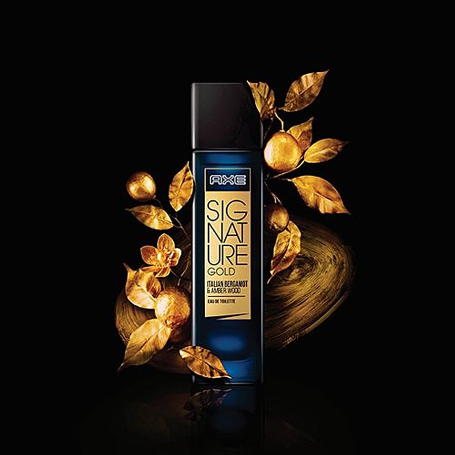 Axe Signature Gold Italian Bergamot Amber Wood Perfume, 80 ml