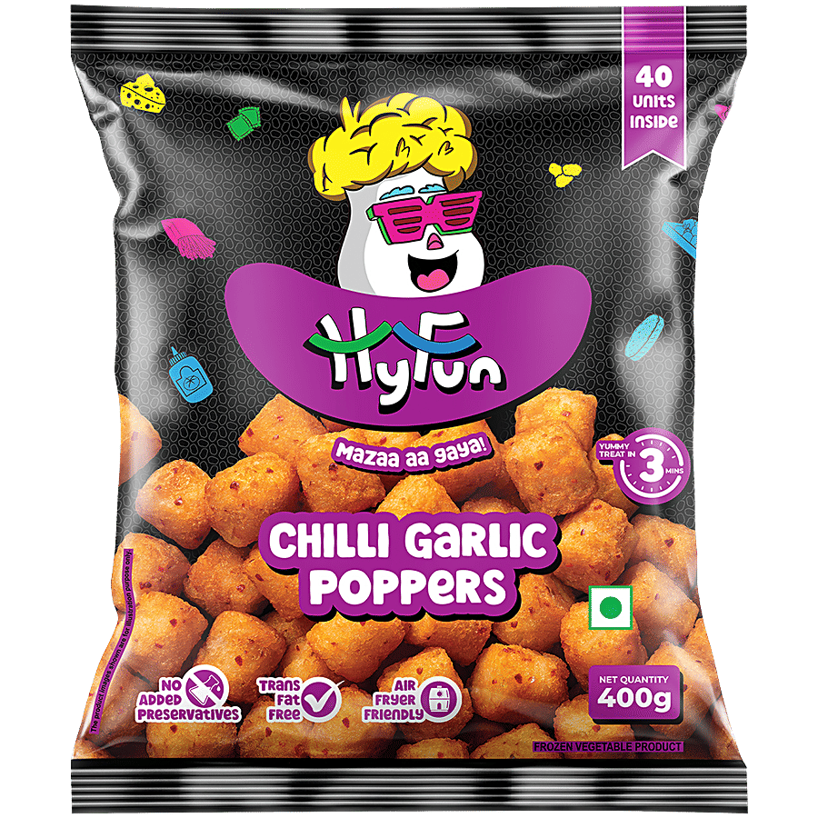 HyFun Chilli Garlic Potato Poppers/Nuggets (Frozen) - Frozen Snacks on OZO Mart