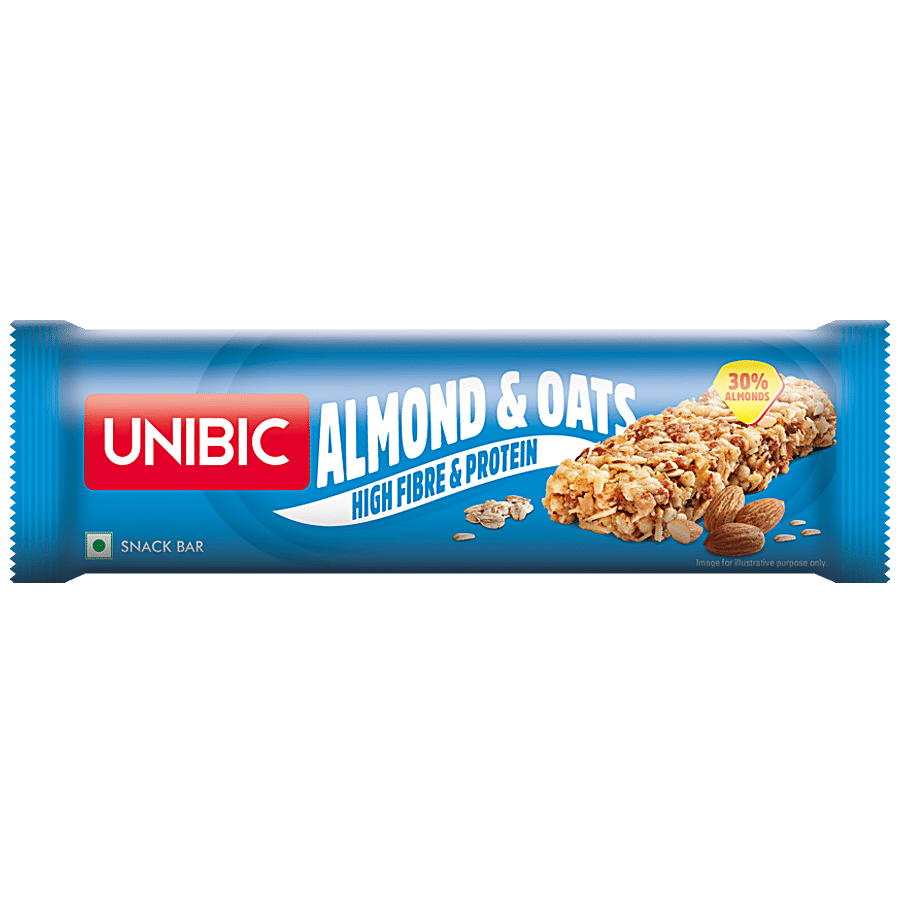 Unibic Snack Bar - Almond & Oats - Breakfast Cereals on OZO Mart