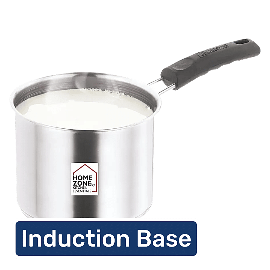 Buy Kitchen Essentials Stainless Steel Milk Pan With Handle - 14