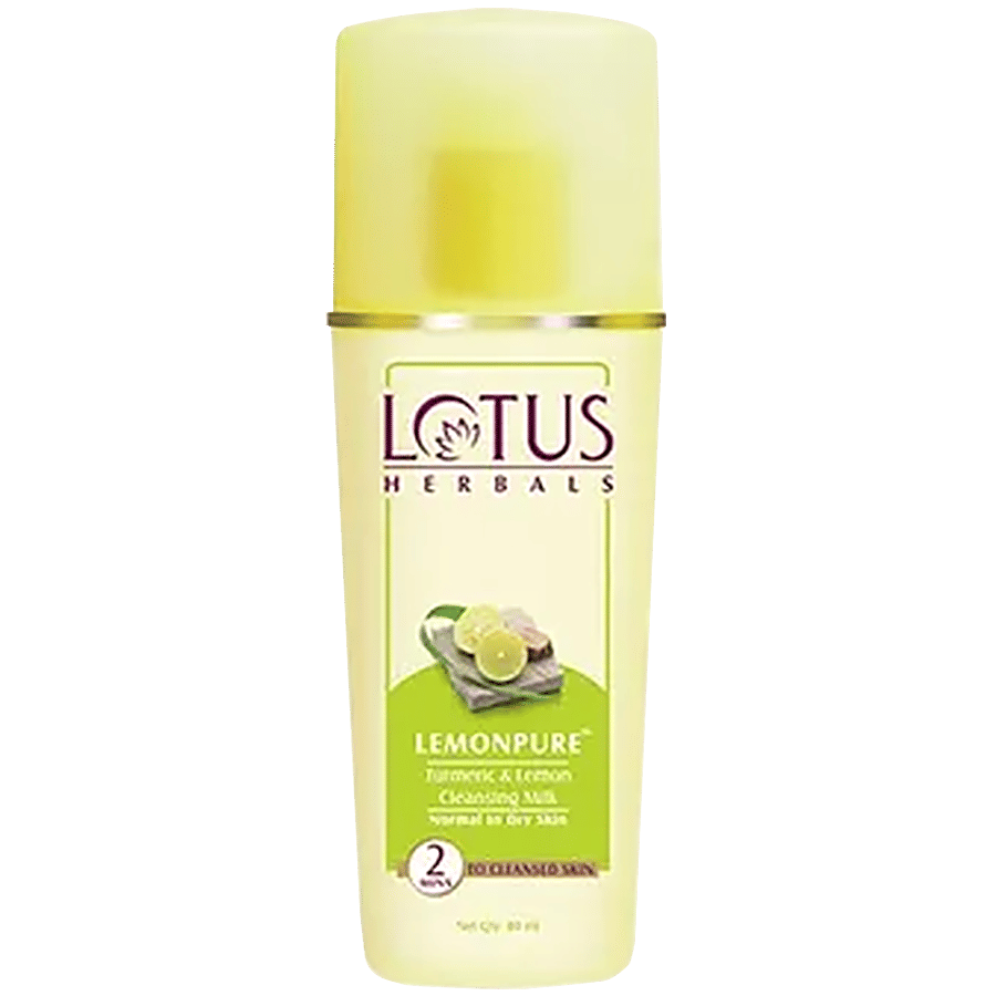 Lotus Herbals Lemonpure Turmeric & Lemon Cleansing Milk - Skin Care on OZO Mart